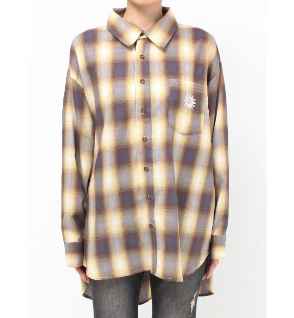 EVRIS「SUNNYチェックオーバーサイズシャツ」|シャツ・ブラウス|