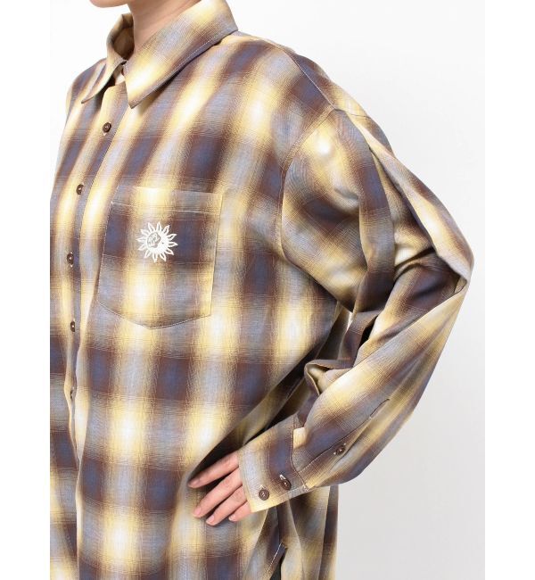 EVRIS「SUNNYチェックオーバーサイズシャツ」|シャツ・ブラウス|