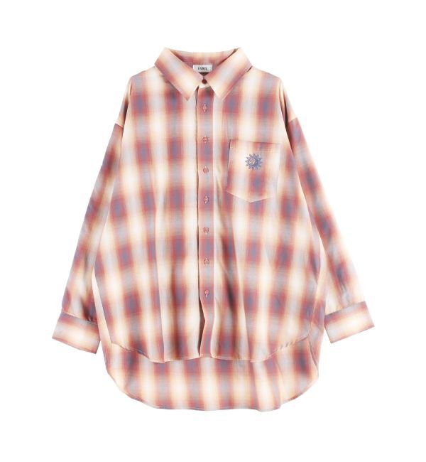 EVRIS「SUNNYチェックオーバーサイズシャツ」|シャツ・ブラウス|