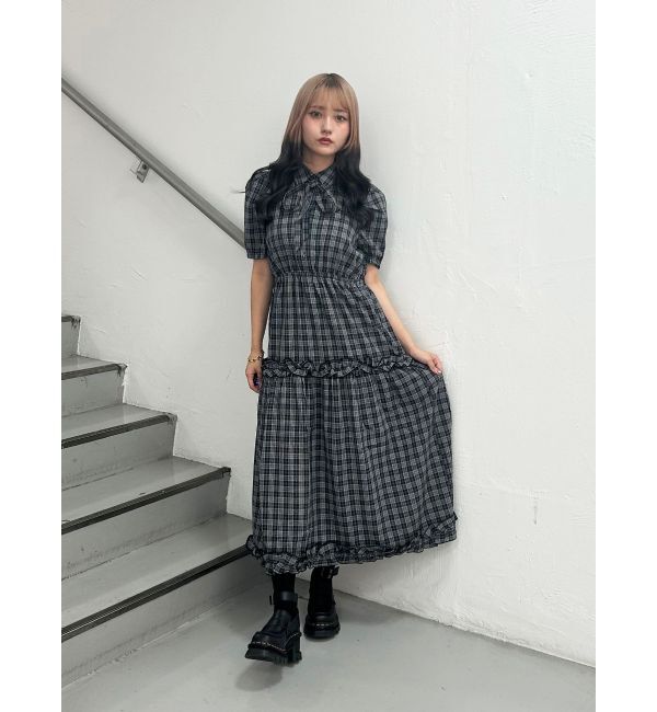 jouetie「ヘムフリルシャツワンピース」|ワンピース|ブラック