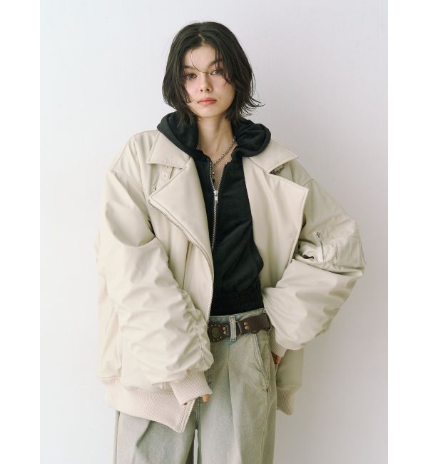 jouetie「ベロアコンパクトラインZIPフーディ【セットアップ対応】」|パーカー|