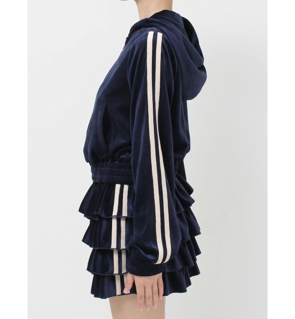 jouetie「ベロアコンパクトラインZIPフーディ【セットアップ対応】」|パーカー|