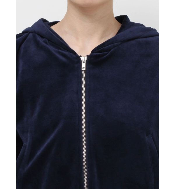 jouetie「ベロアコンパクトラインZIPフーディ【セットアップ対応】」|パーカー|
