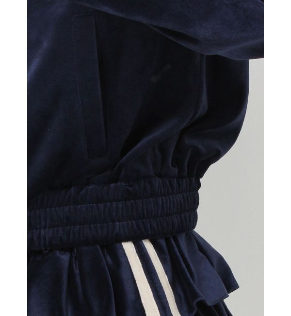 jouetie「ベロアコンパクトラインZIPフーディ【セットアップ対応】」|パーカー|