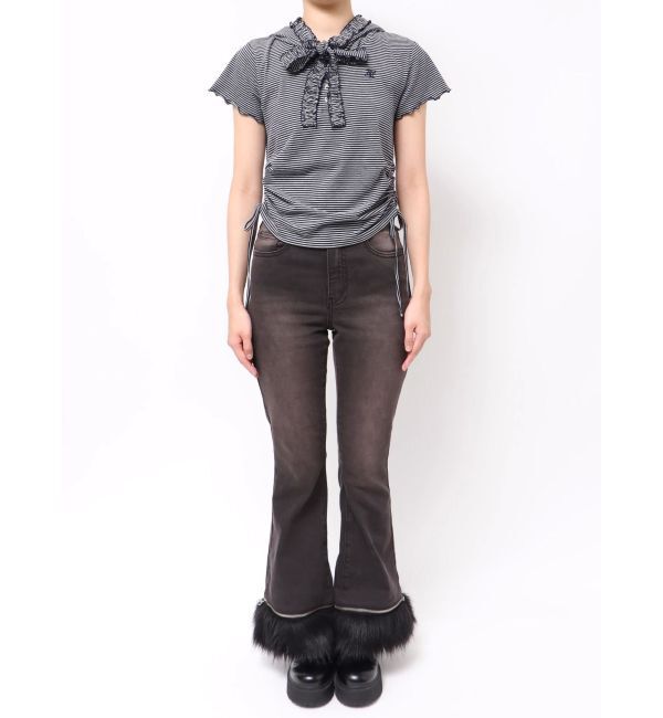 jouetie「フリルカットフーディー」|パーカー|