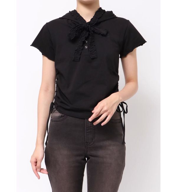 jouetie「フリルカットフーディー」|パーカー|