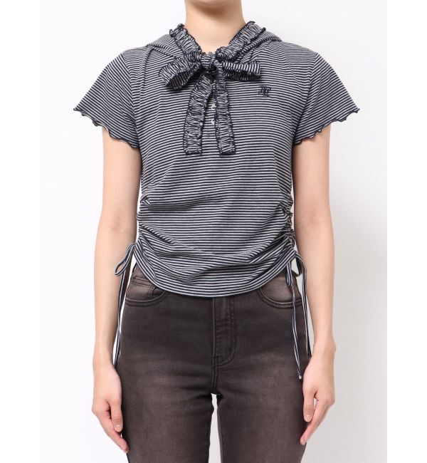 jouetie「フリルカットフーディー」|パーカー|