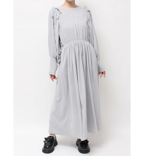 merry jenny「ギャザーギャザーフリースワンピース」|ワンピース|