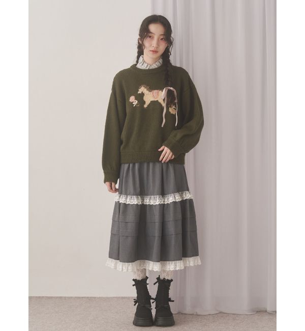 merry jenny「frill neckブラウス」|シャツ・ブラウス|