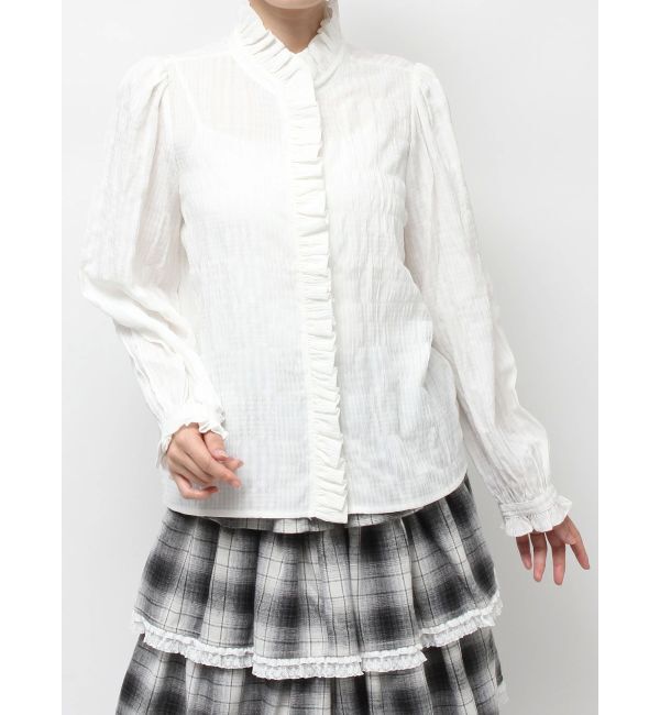 merry jenny「frill neckブラウス」|シャツ・ブラウス|