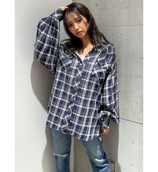 GYDA「BIG checkシャツ」|シャツ・ブラウス|