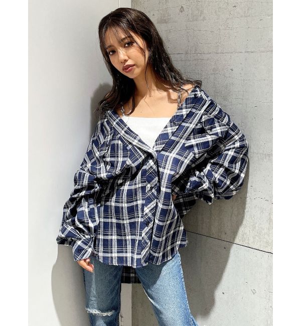 GYDA「BIG checkシャツ」|シャツ・ブラウス|