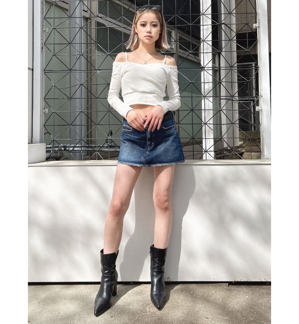 GYDA「カシュクールデザインオフショルトップス」|Tシャツ・カットソー|