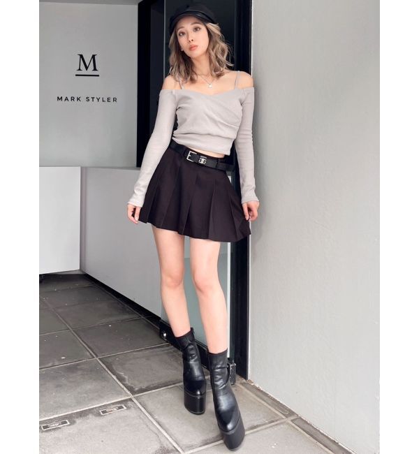 GYDA「カシュクールデザインオフショルトップス」|Tシャツ・カットソー|