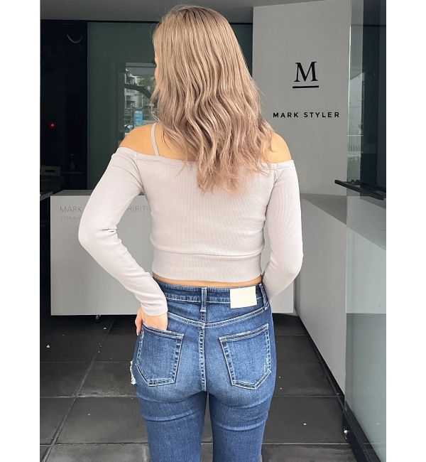 GYDA「カシュクールデザインオフショルトップス」|Tシャツ・カットソー|