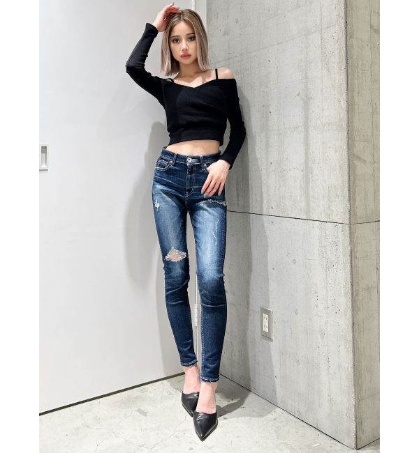 GYDA「カシュクールデザインオフショルトップス」|Tシャツ・カットソー|