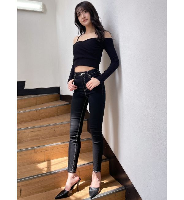 GYDA「カシュクールデザインオフショルトップス」|Tシャツ・カットソー|