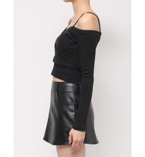 GYDA「カシュクールデザインオフショルトップス」|Tシャツ・カットソー|