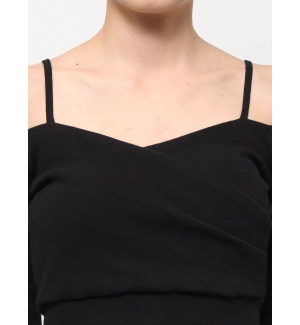 GYDA「カシュクールデザインオフショルトップス」|Tシャツ・カットソー|