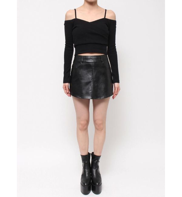 GYDA「カシュクールデザインオフショルトップス」|Tシャツ・カットソー|