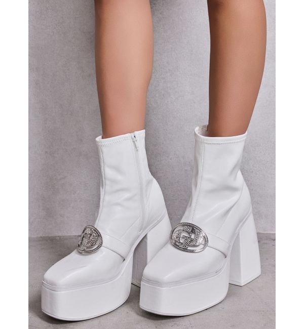 GYDA「GD bijou 2WAYチャンキーショートブーツ」|ショートブーツ|