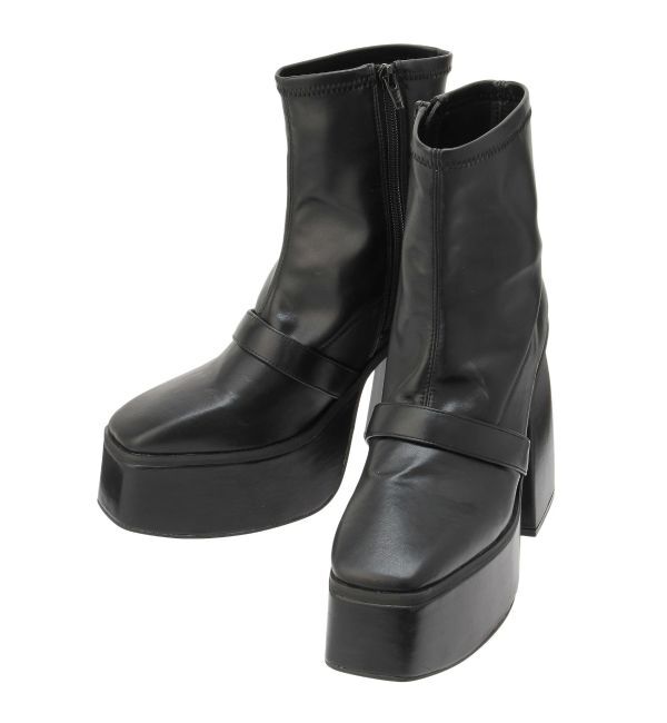 GYDA「GD bijou 2WAYチャンキーショートブーツ」|ショートブーツ|