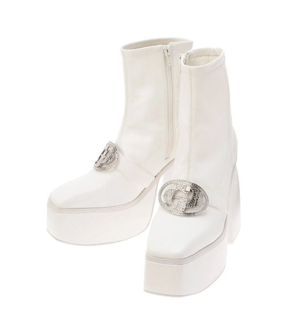 GYDA「GD bijou 2WAYチャンキーショートブーツ」|ショートブーツ|