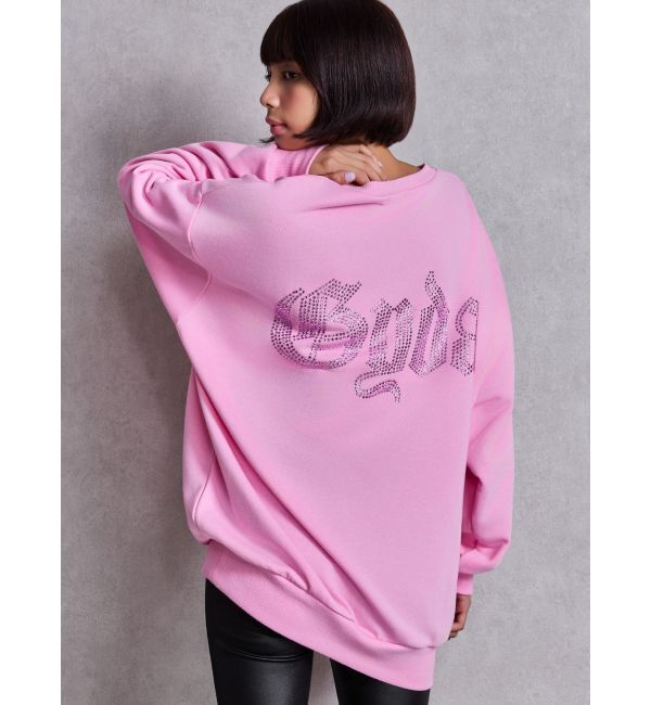 GYDA「GG BACK bijou プルオーバー」|スウェット・ジャージ|ピンク