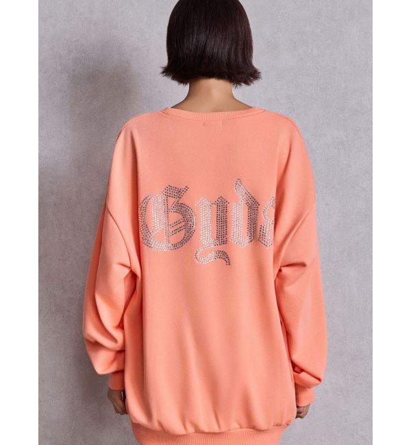 GYDA「GG BACK bijou プルオーバー」|スウェット・ジャージ|オレンジ