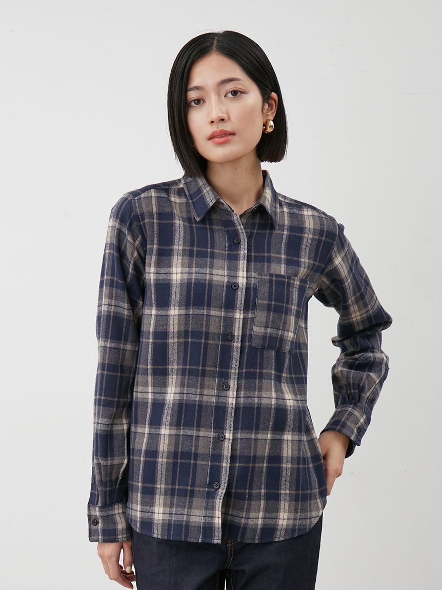 Mila Owen「チェックネルシャツ」|シャツ・ブラウス|
