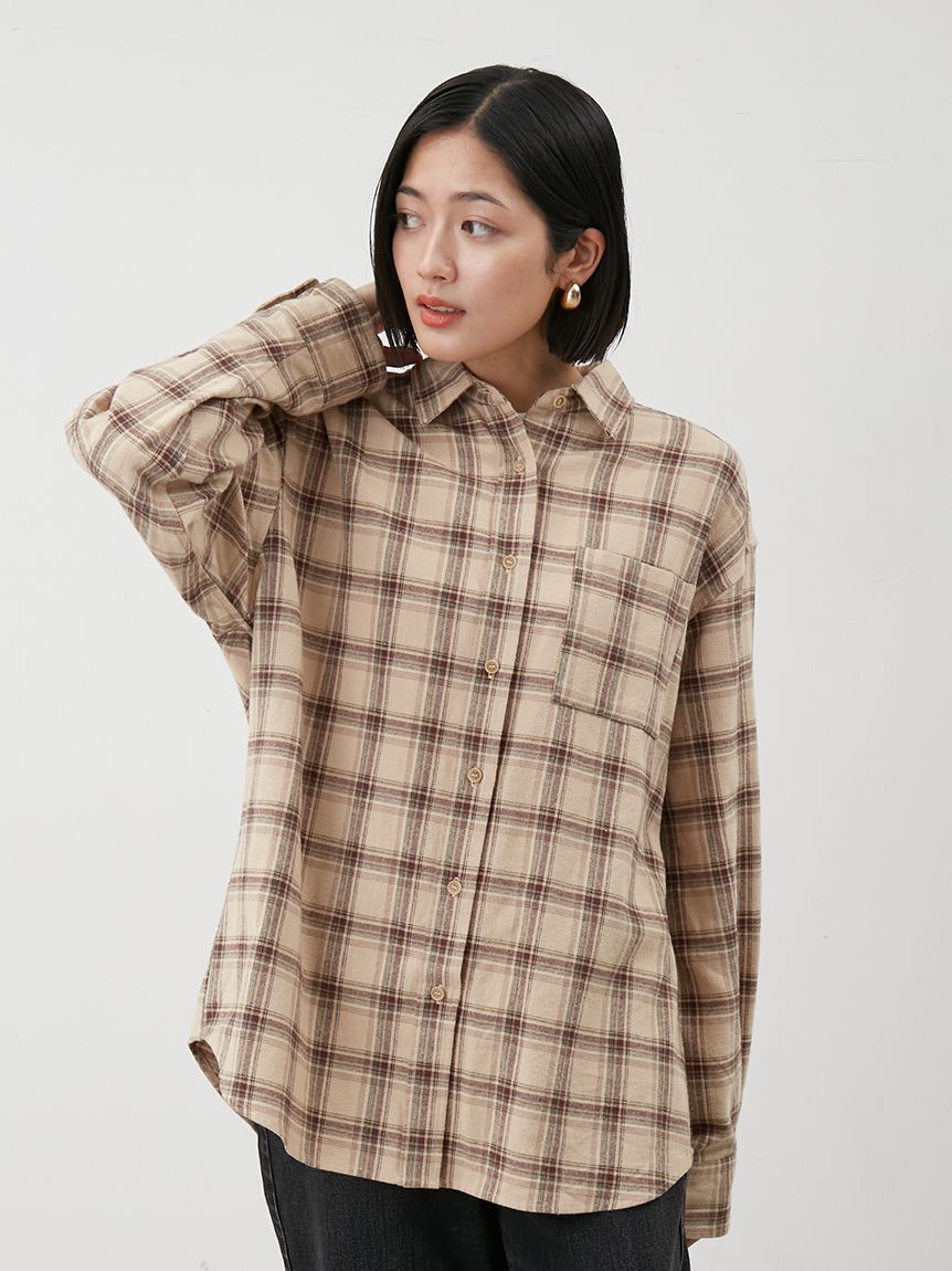 Mila Owen「チェックネルシャツ」|シャツ・ブラウス|