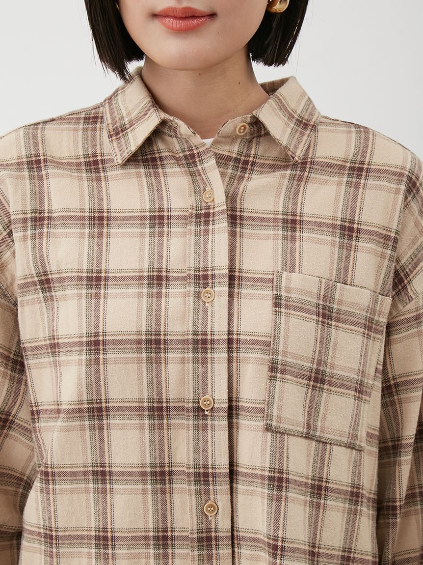 Mila Owen「チェックネルシャツ」|シャツ・ブラウス|