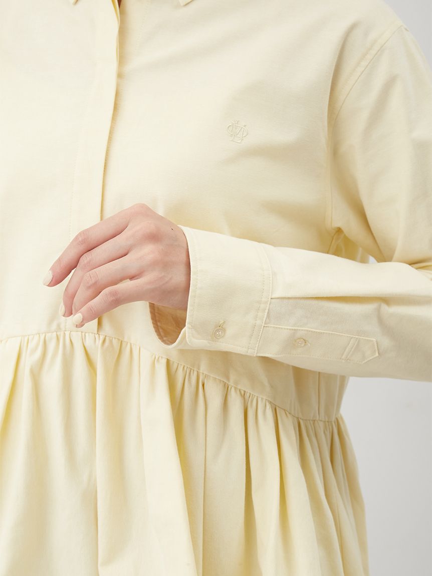 Mila Owen「釦ダウン裾バルーンペプラムシャツ」|シャツ・ブラウス|