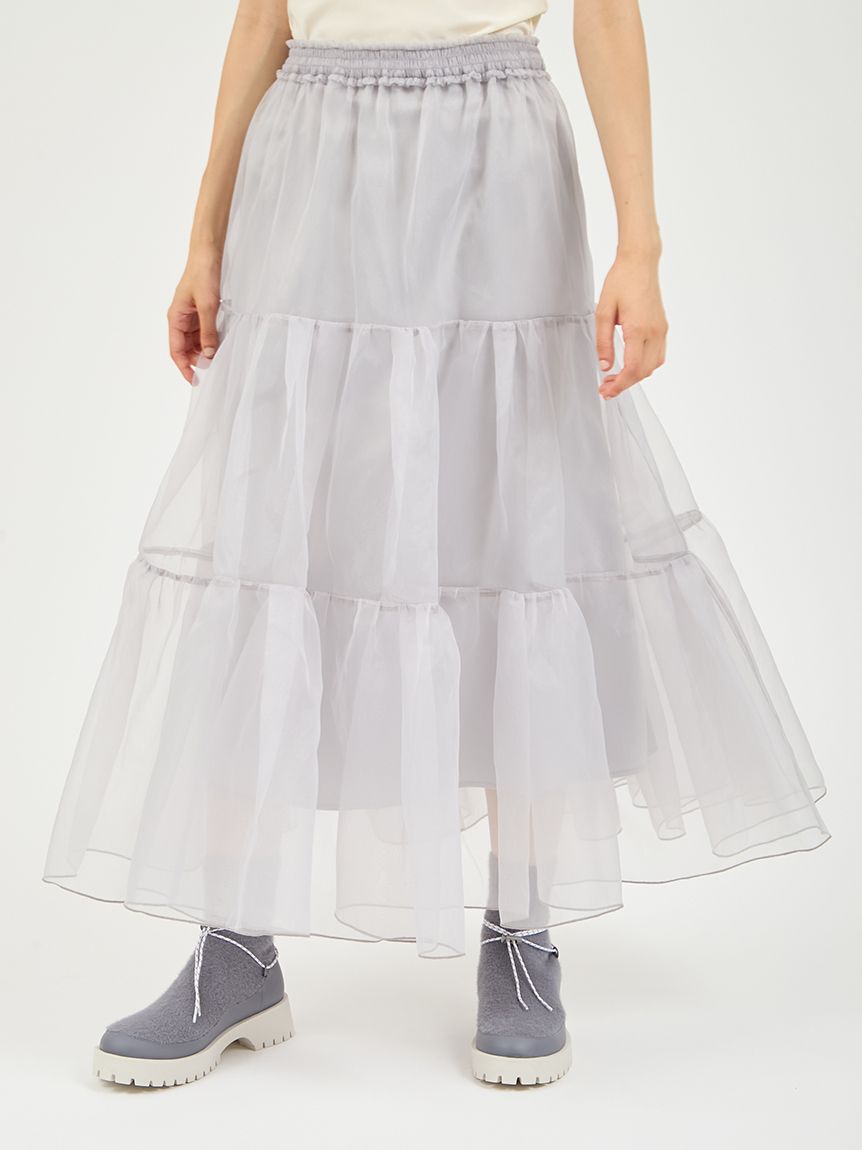 emmi atelier「チュールボリュームシアースカート」|スカート|