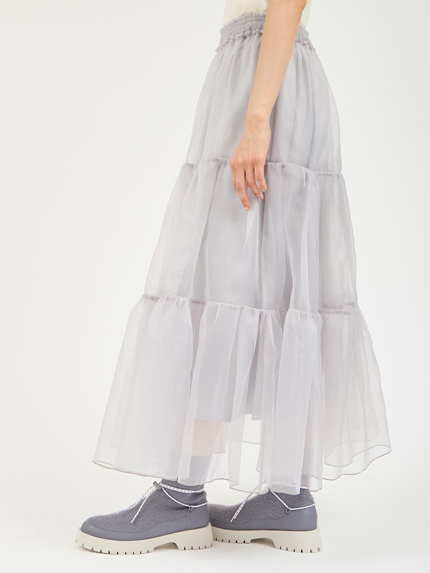 emmi atelier「チュールボリュームシアースカート」|スカート|