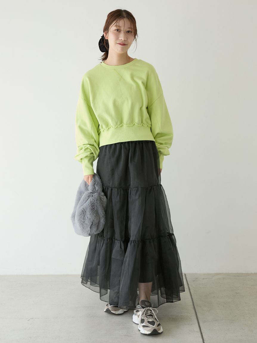 emmi atelier「チュールボリュームシアースカート」|スカート|