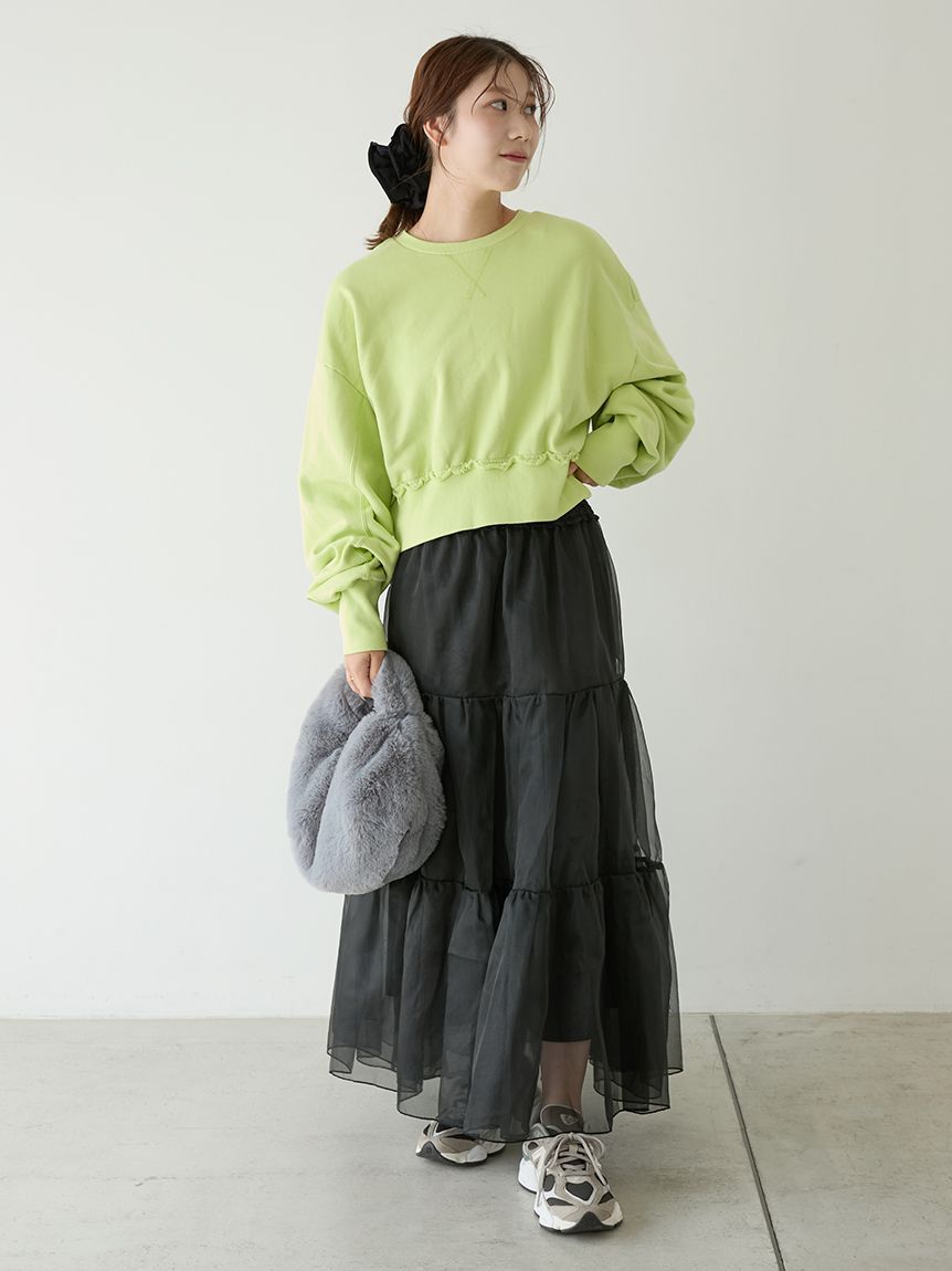 emmi atelier「チュールボリュームシアースカート」|スカート|