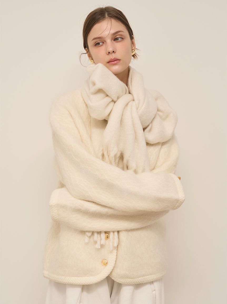 SNIDEL「ブローチ付きマフラー」|マフラー|