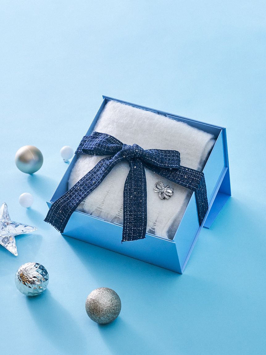 SNIDEL「ブローチ付きマフラー」|マフラー|