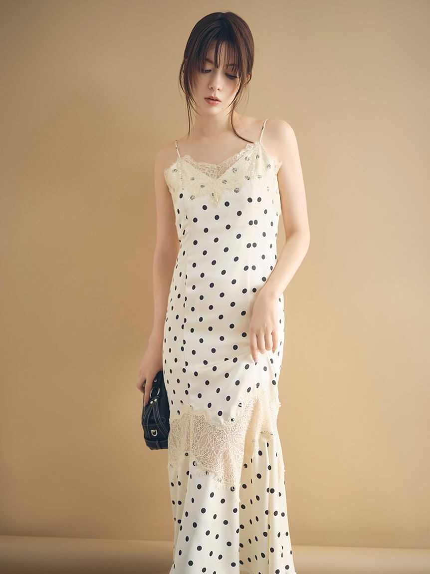 FRAY I.D「レーストリムマーメイドワンピース」|ワンピース|IVR