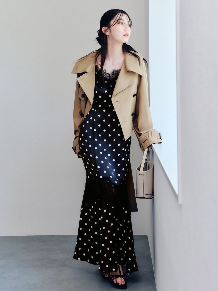 FRAY I.D「レーストリムマーメイドワンピース」|ワンピース|