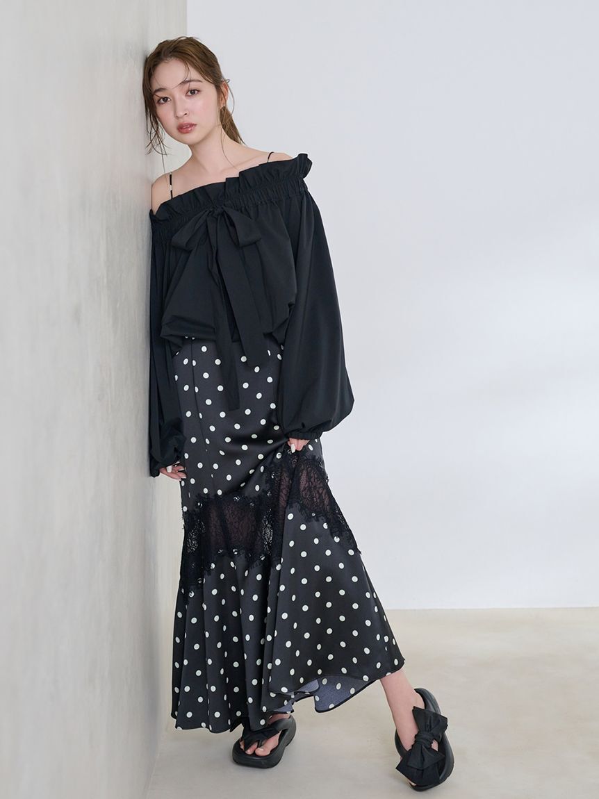 FRAY I.D「レーストリムマーメイドワンピース」|ワンピース|