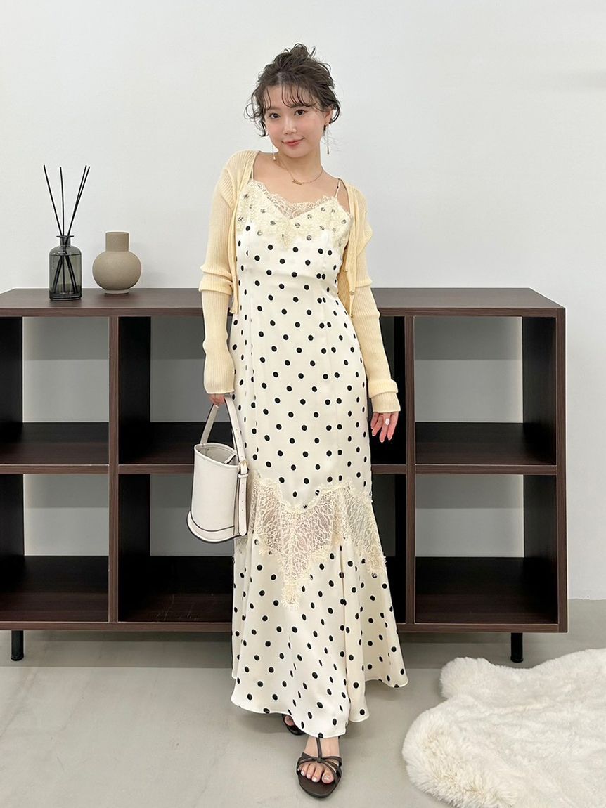 FRAY I.D「レーストリムマーメイドワンピース」|ワンピース|