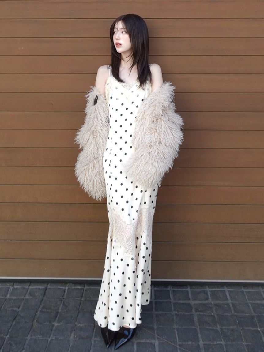 FRAY I.D「レーストリムマーメイドワンピース」|ワンピース|