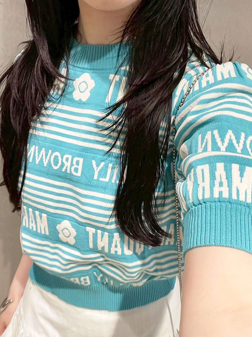 LILY BROWN「【WEB限定カラー】【LILY BROWN&times;MARY QUANT】ジャガードニットトップス」|ニット・セーター|