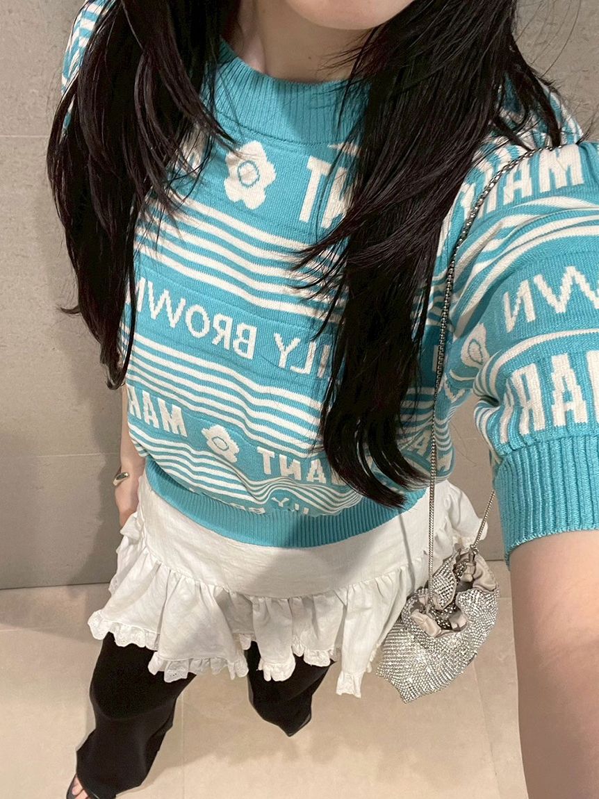 LILY BROWN「【WEB限定カラー】【LILY BROWN&times;MARY QUANT】ジャガードニットトップス」|ニット・セーター|