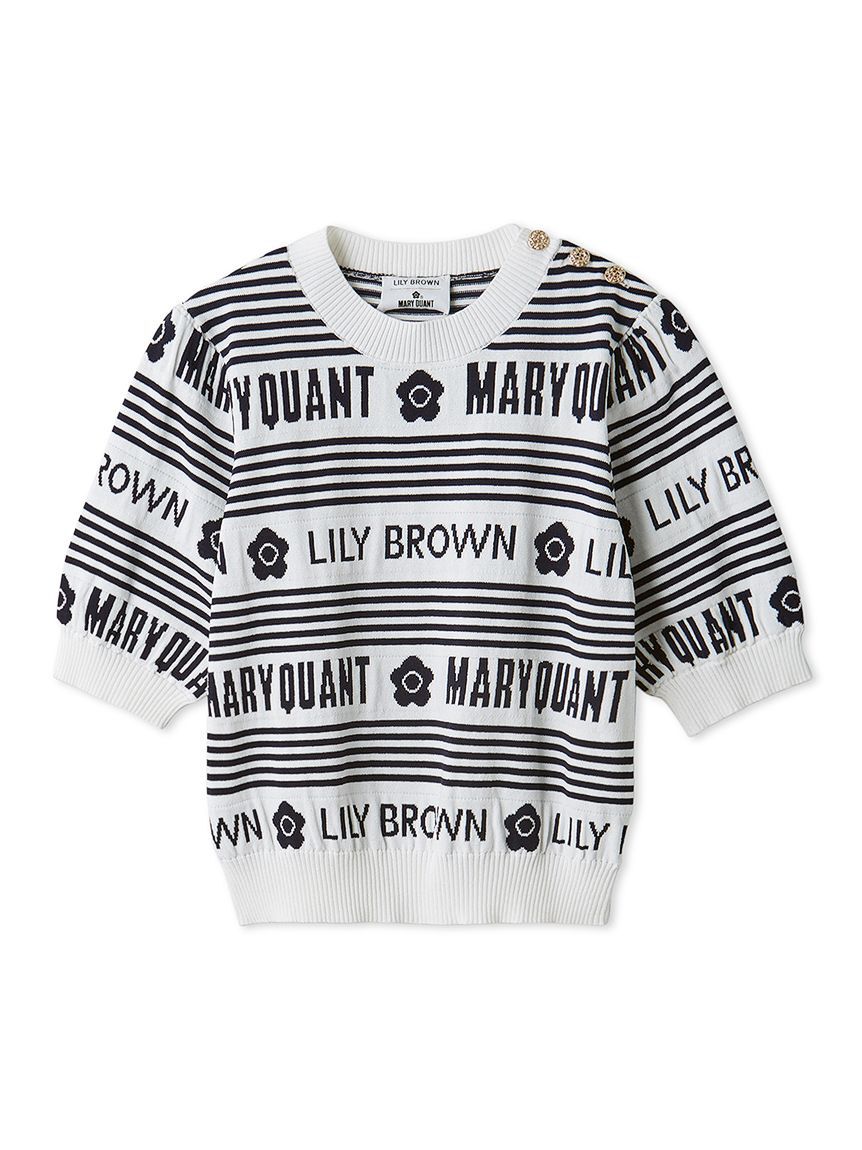 LILY BROWN「【WEB限定カラー】【LILY BROWN&times;MARY QUANT】ジャガードニットトップス」|ニット・セーター|