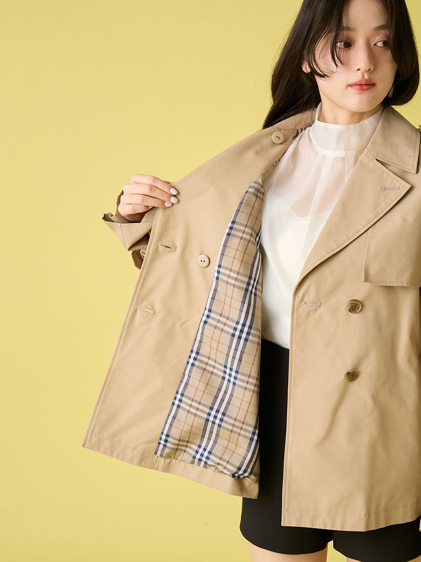 LILY BROWN「クラシックミドルトレンチコート」|トレンチコート|