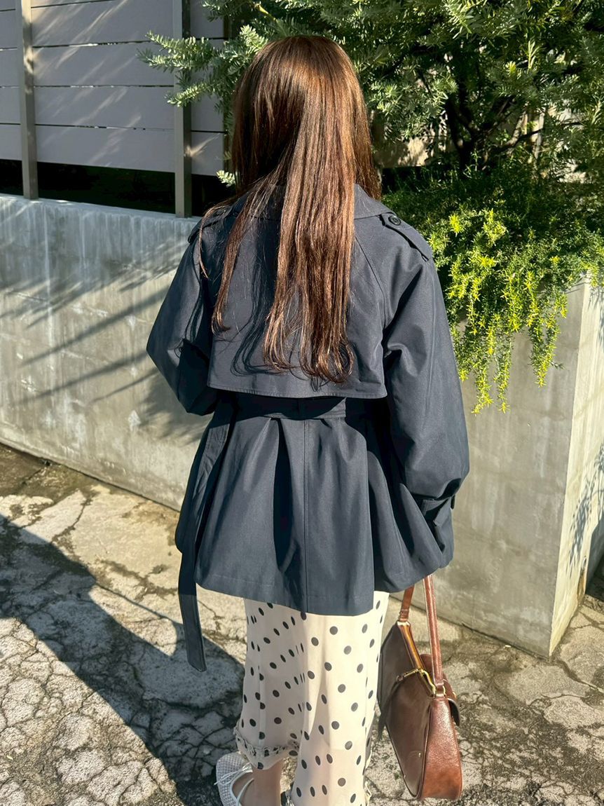 LILY BROWN「クラシックミドルトレンチコート」|トレンチコート|