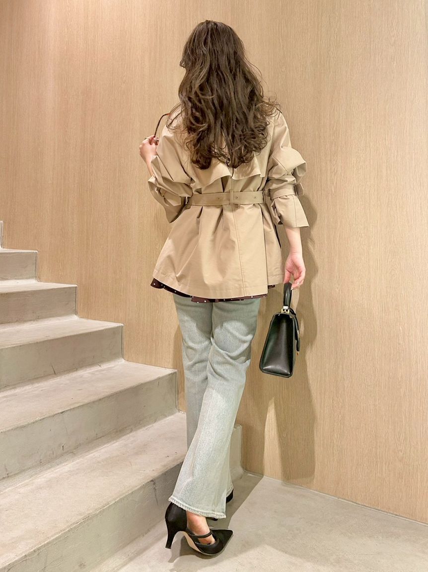 LILY BROWN「クラシックミドルトレンチコート」|トレンチコート|